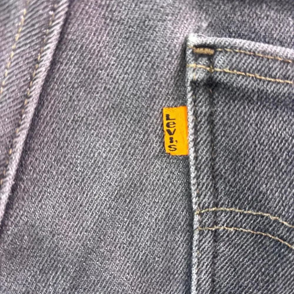 Vintage 1997 Levi’s 517 Orange Tab Gray Jeans Mens USA Made Bootcut Denim